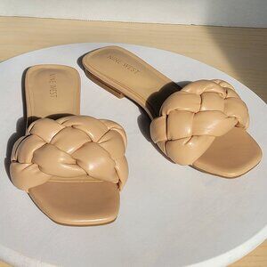 Nine West Women's Sonet Braided Slide Sandals Size 6.5M